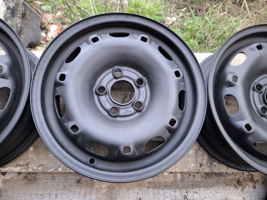 Продавам 4 бр железни джанти 5x100 14 цола 5 J* ЕТ 35 *ц.о 57.1 мм