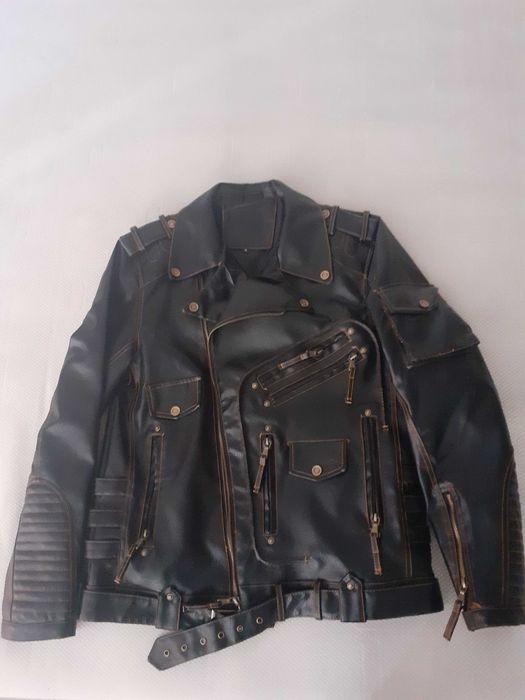 Geaca moto piele