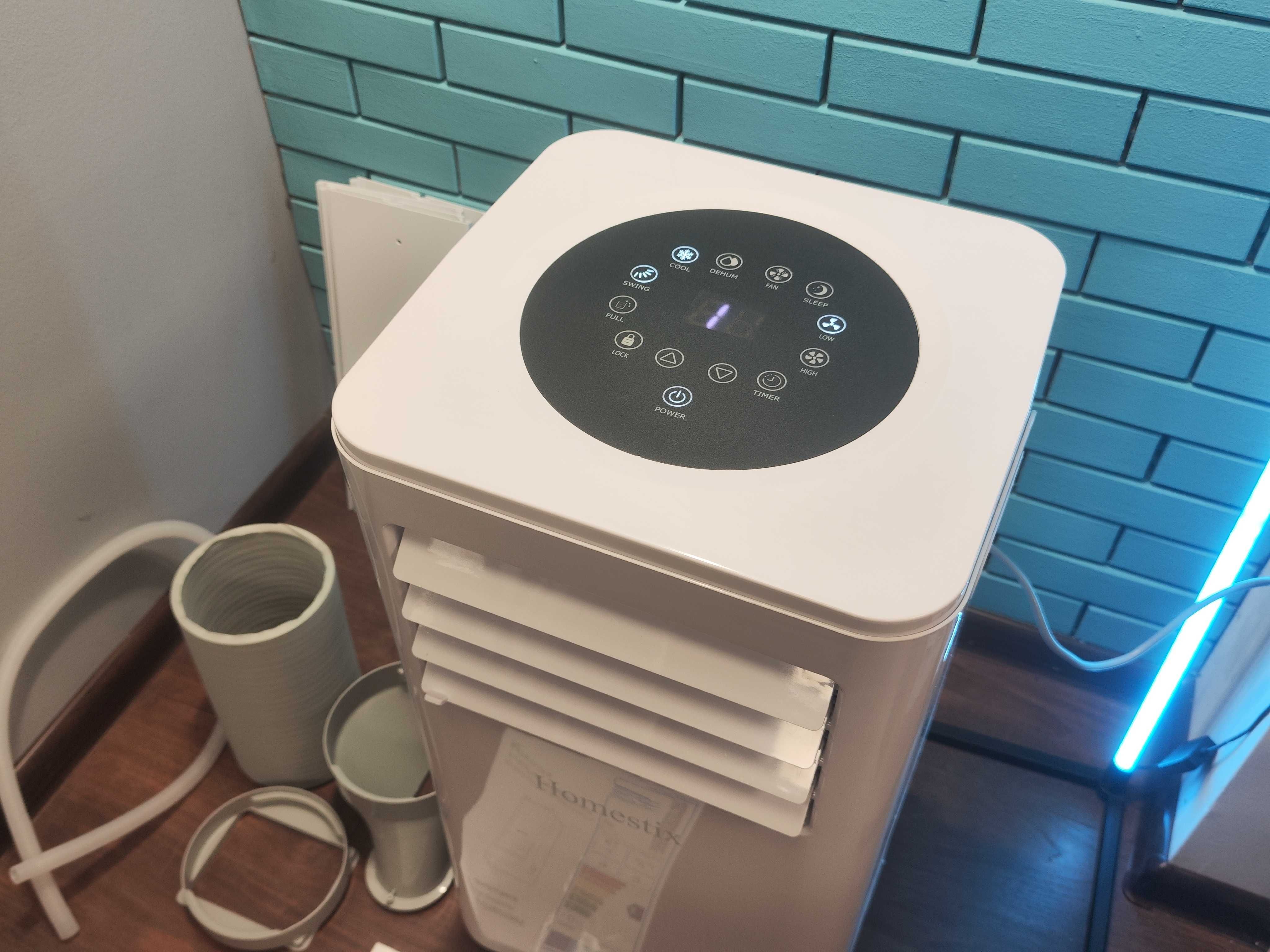 Мобилен климатик 9000 BTU 4-в-1 с маркуч, дисплей и таймер