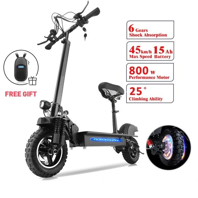 Trotineta electrica NOUA ISCOOTER IX5 800W 45Km de teren 10 inch