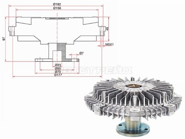 Вискомуфта  Mitsubishi Challenger