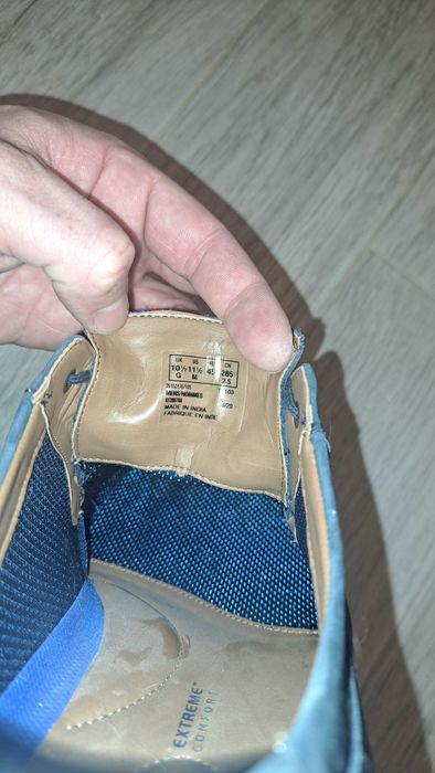 Clarks Navy nubuck , размер 45. Чисто нови