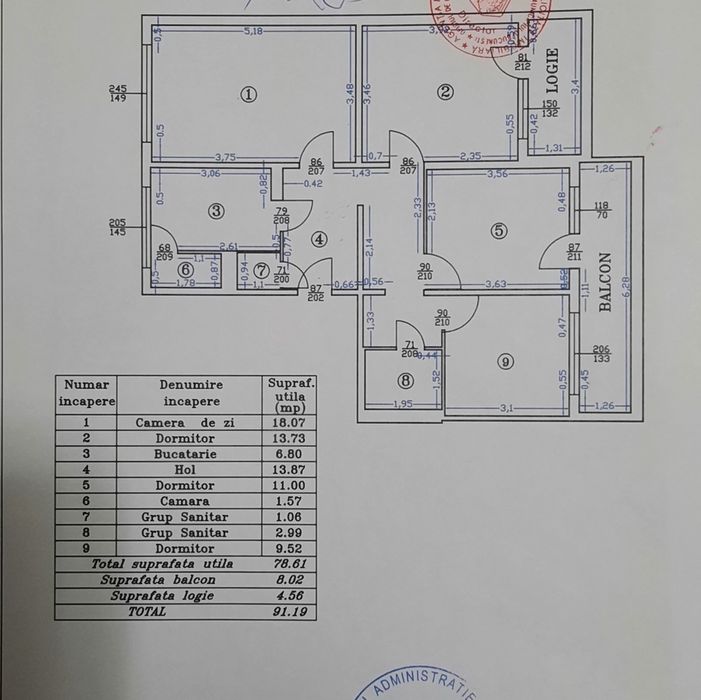 Apartament 4 camere total decomandat, vedere dublă