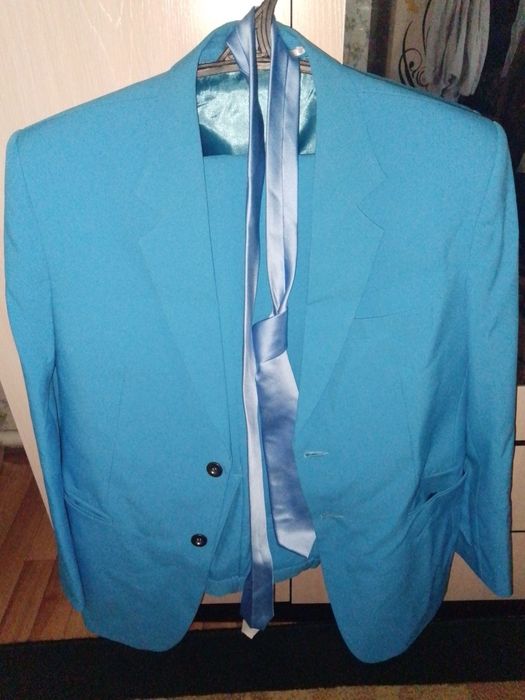 Костюм синий костюм голубой 52 размер