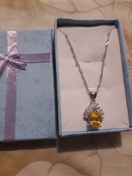 Set lanț + inel + cercei  925