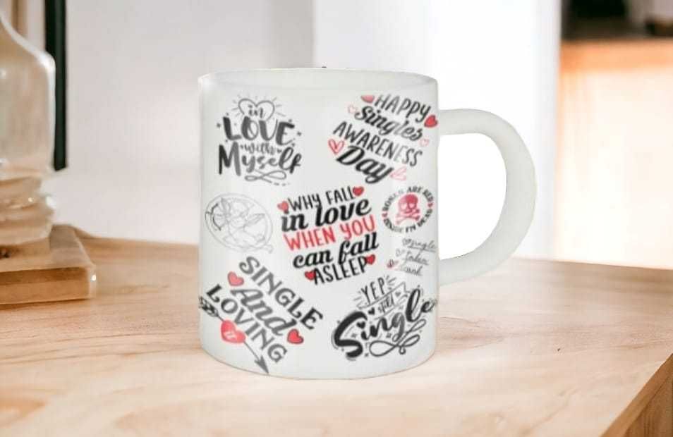 Cana personalizata, Valentine's day, Ceramica, Alb, 350 ml