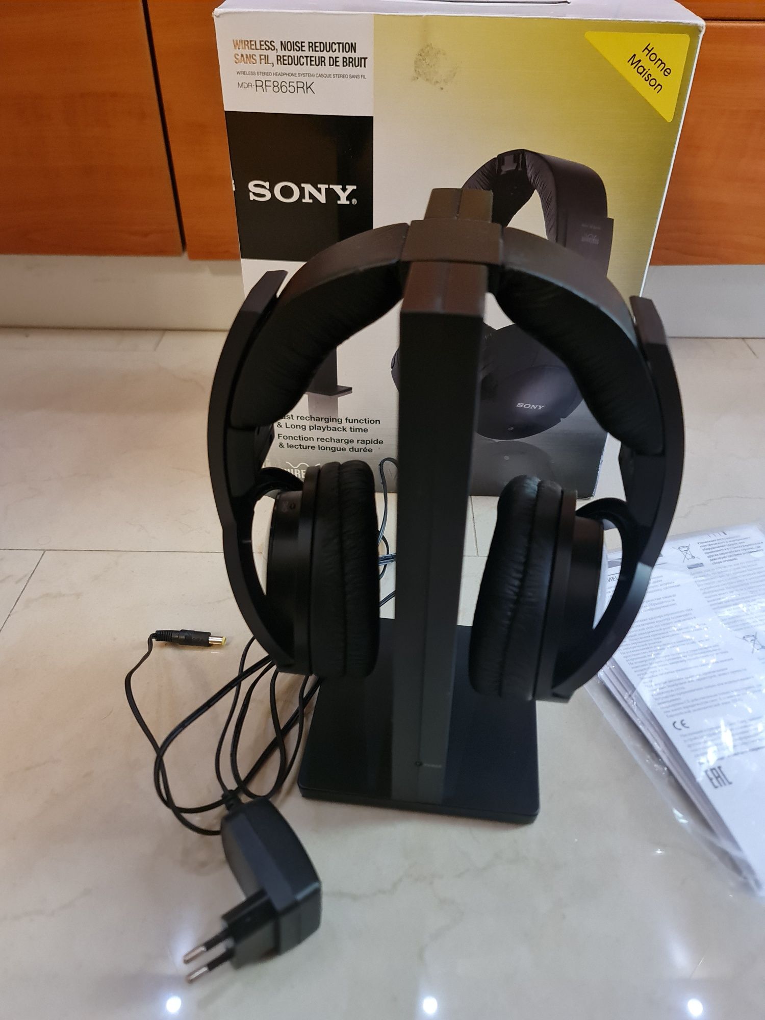 Безжични слушалки Sony MDR-RF865RK RF, черни