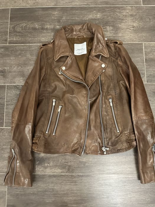 Куртка кожаная размер S
