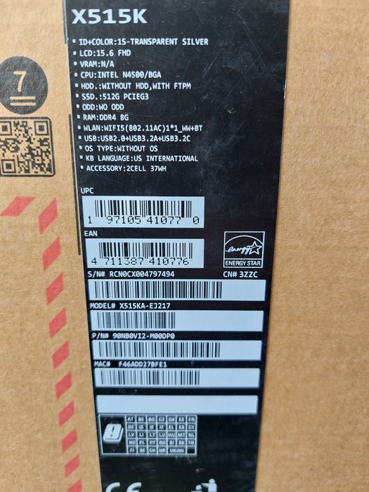 Laptop Asus  ca nou