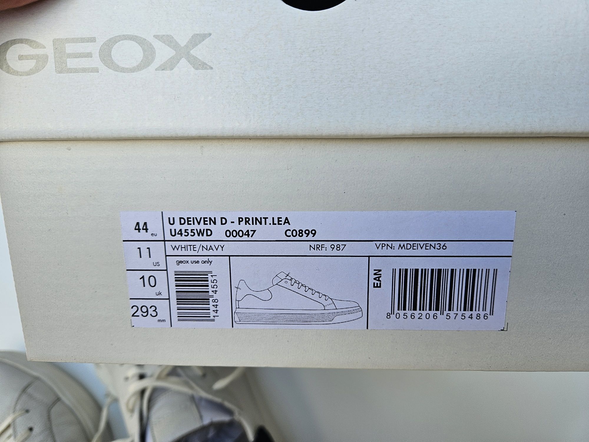 Geox deiven white navy