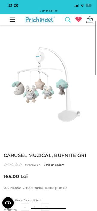 Carusel patut cu bufnite