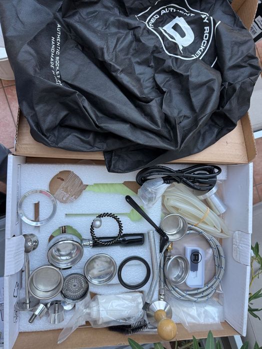 Espressor Rocket Giotto Evo R, E61, pompă rotativă, inox + accesorii