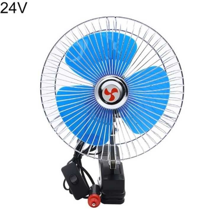 Вентилатор с перка 6" за Автомобил / Камион 2913-1 с Щипка- 24V