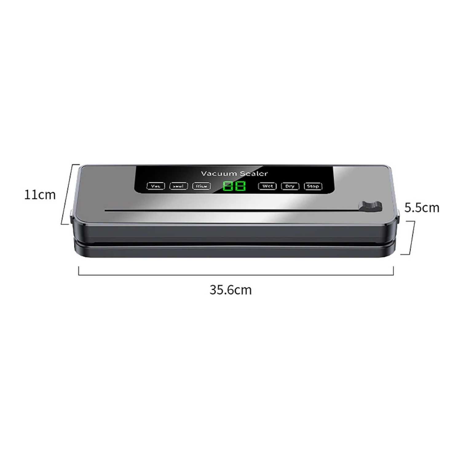 Aparat de vidat si sigilat alimente portabil, bara lipire 35 cm,120 W