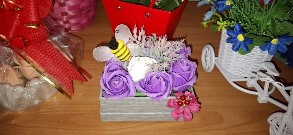 Aranjamente din trandafiri de săpun