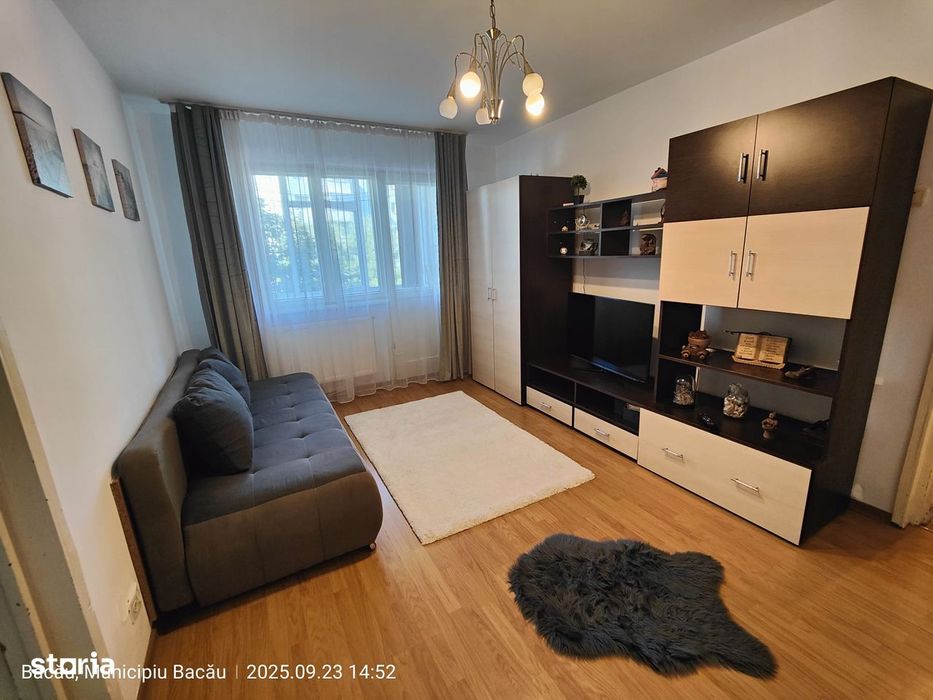 2 camere ETAJ 1, mobilat, centrala, termopan, Petrom Milcov