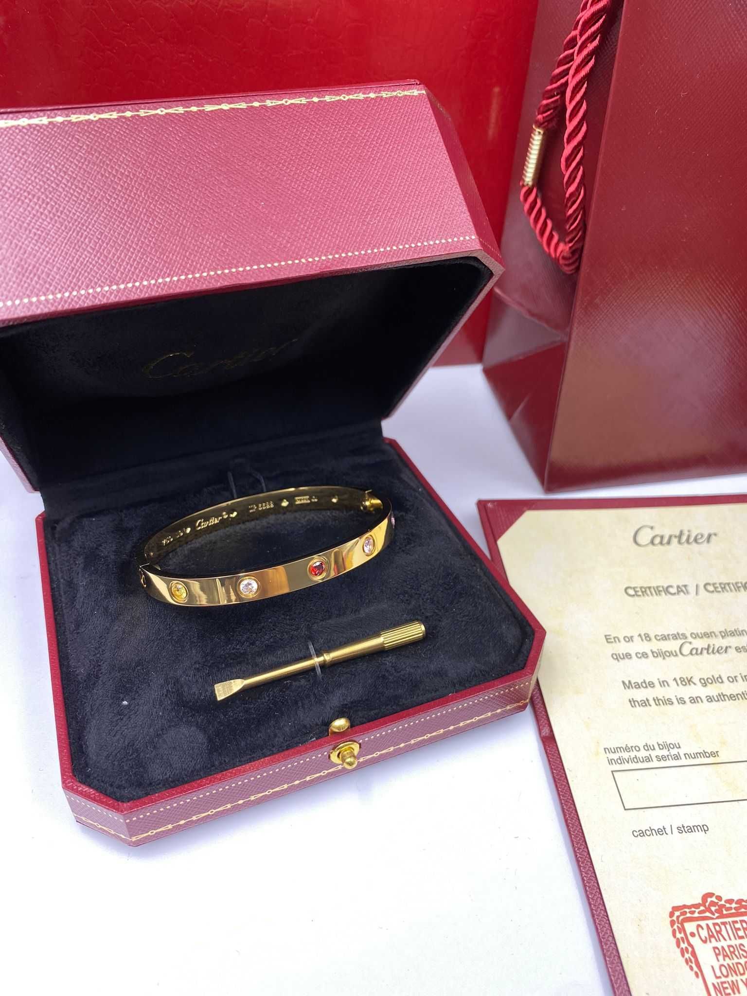 Brățară Cartier Love - unisex - 10 Diamonds 19 Gold 750