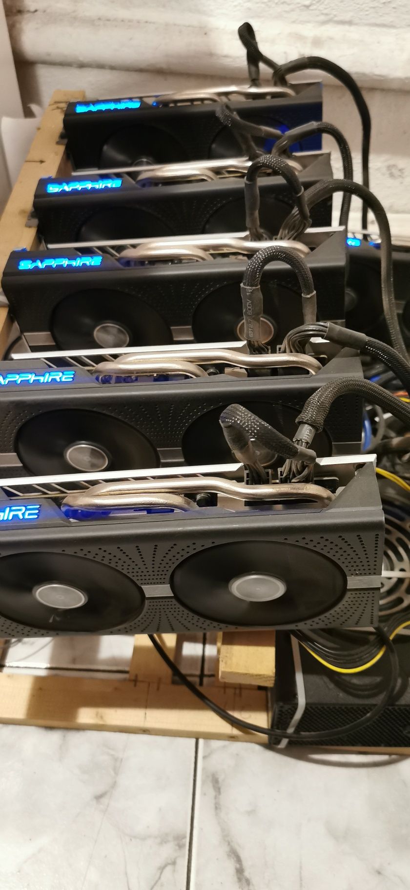 Крипо/Копачка/Майнинг/РИГ Mining RIG 6 бр. x AMD rx580 sapphire