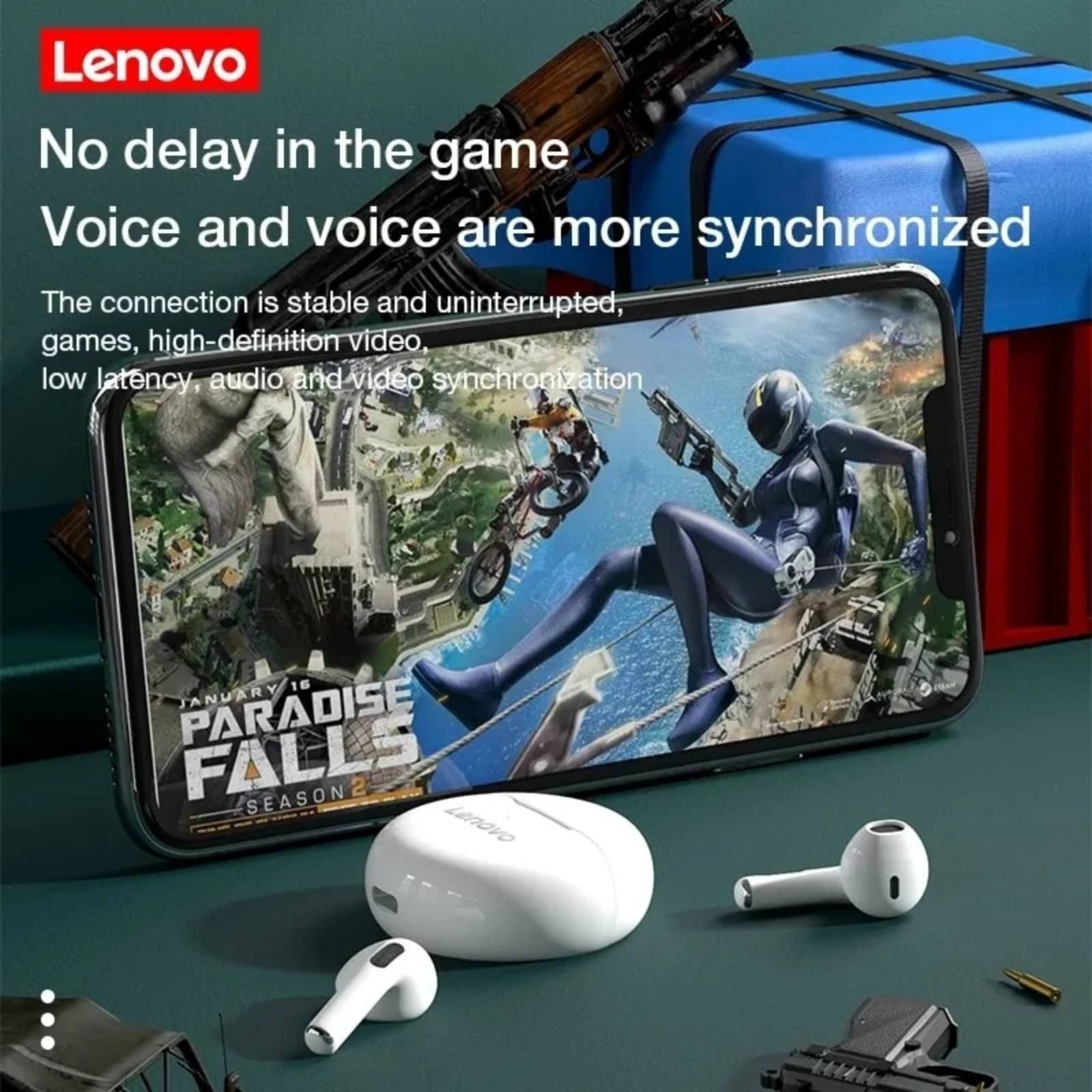 Bluetooth слушалки Lenovo-HT38