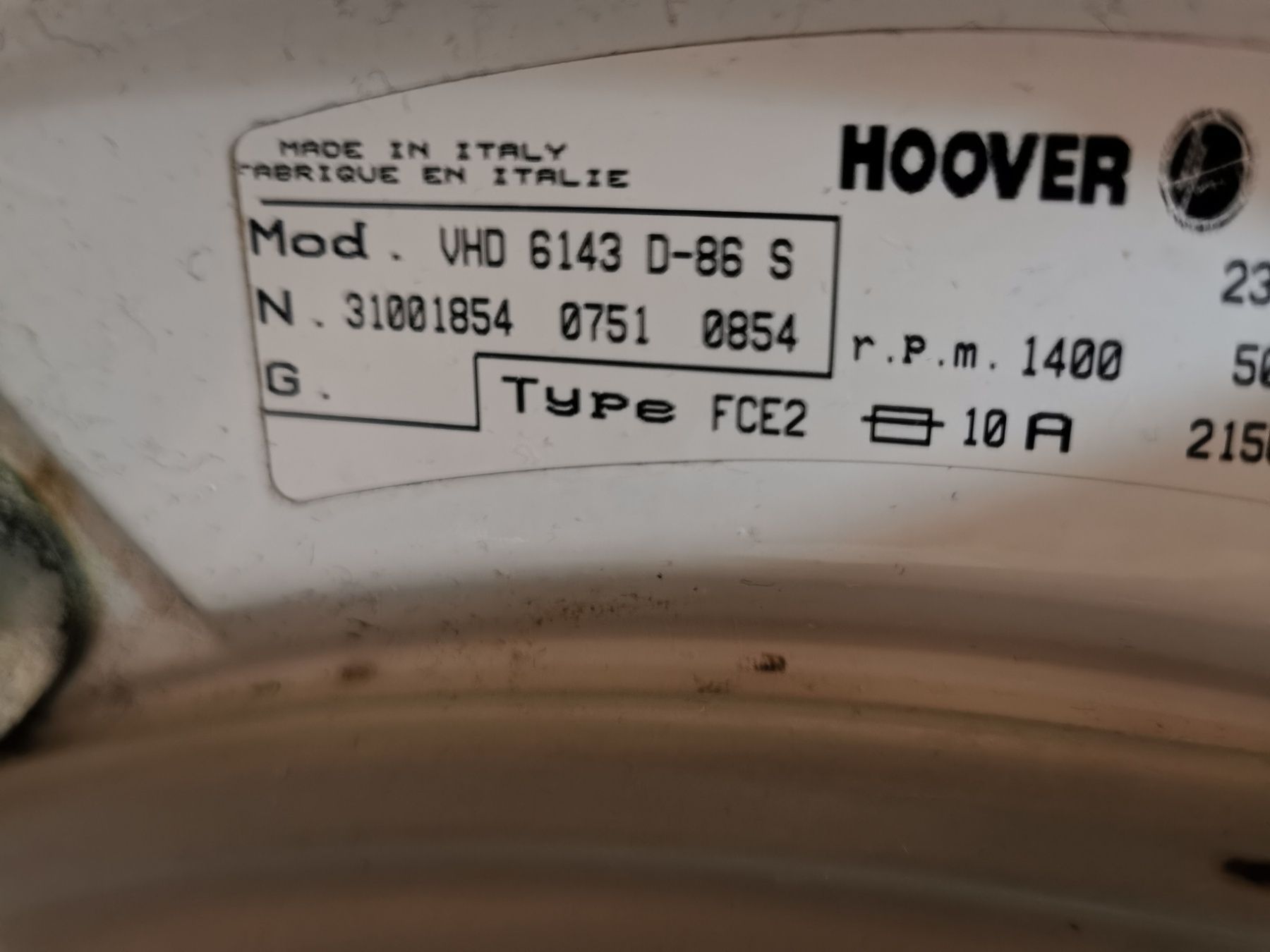 Пералня Hoover 6kg/1400