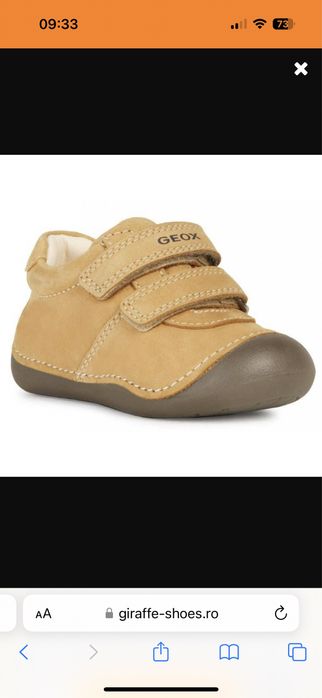 Pantofi bebe geox marimea 18