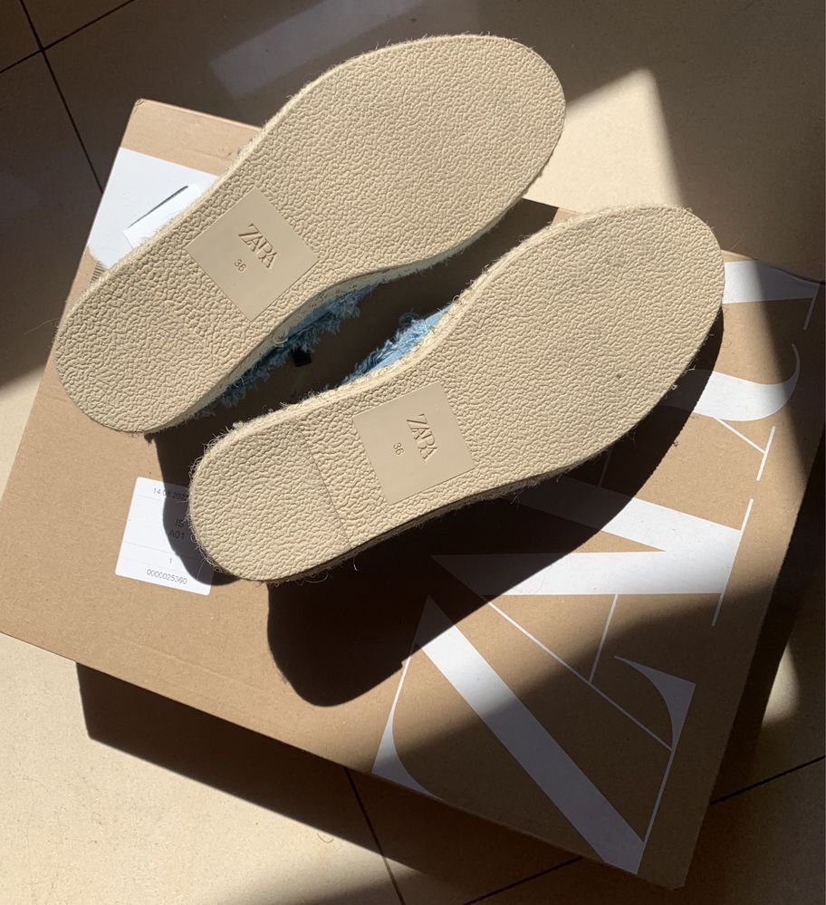 Vand espadrile Zara din Denim