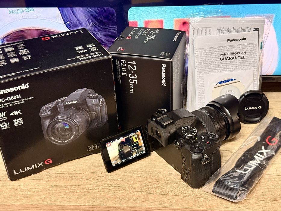Panasonic Lumix DMC-G80 + Obiectiv 12-35 F2.8 Lumix G O.I.S II MFT