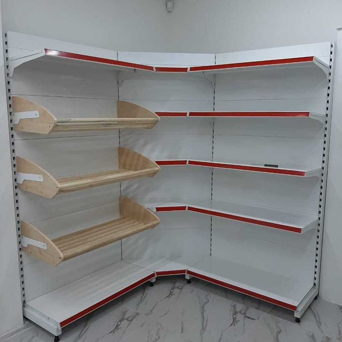 Полки стеллажи витрины торговое оборудование для магазина г. Костанай