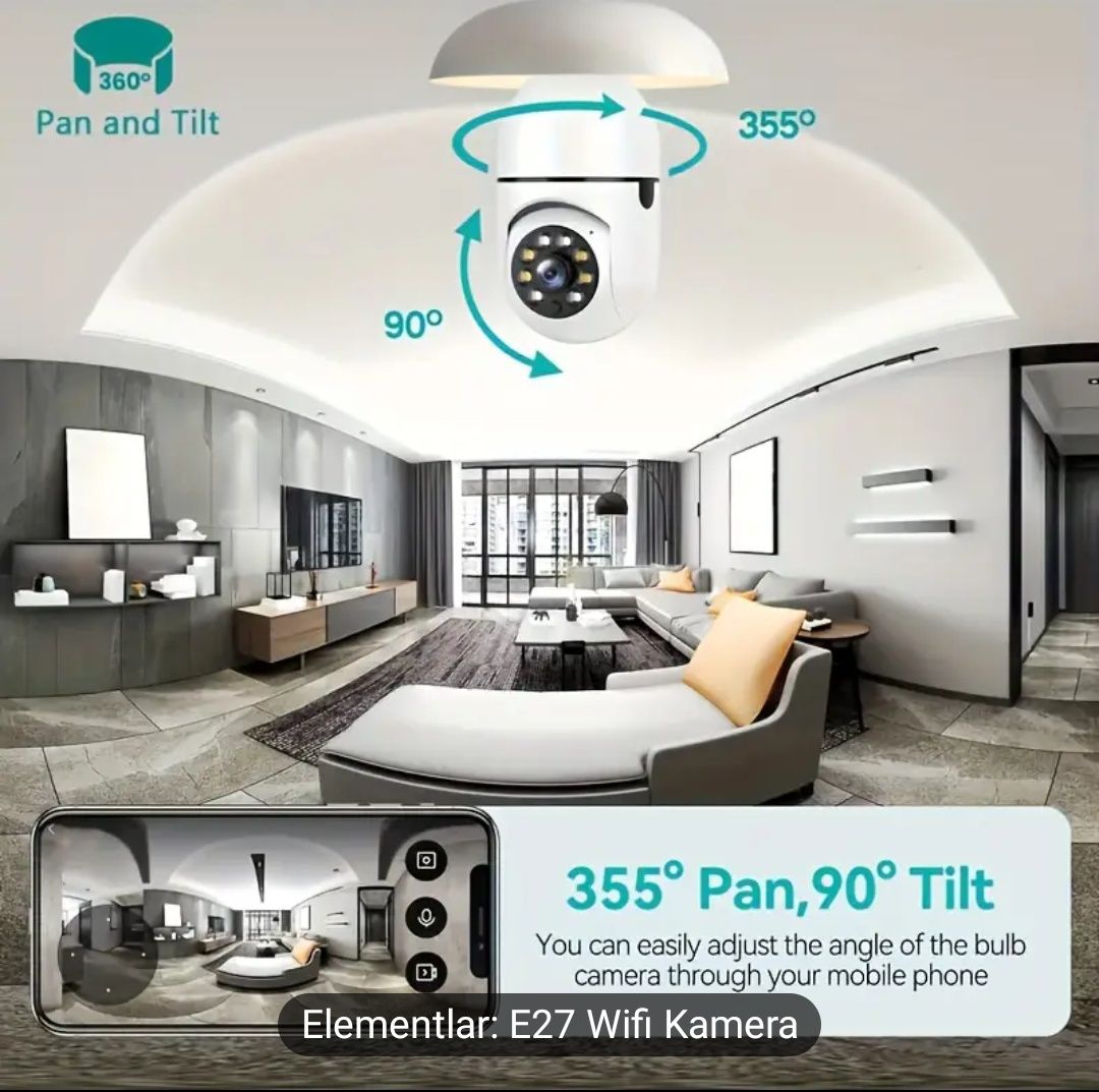 wifi smart camera uy va ofis uchun kamera iCSee IP
