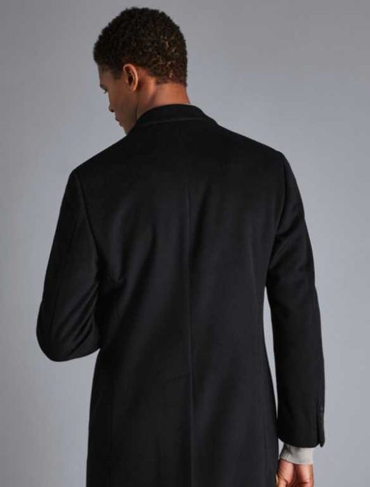Palton regular 54 XL de lux Kenneth Cole NOU lana moale si casmir