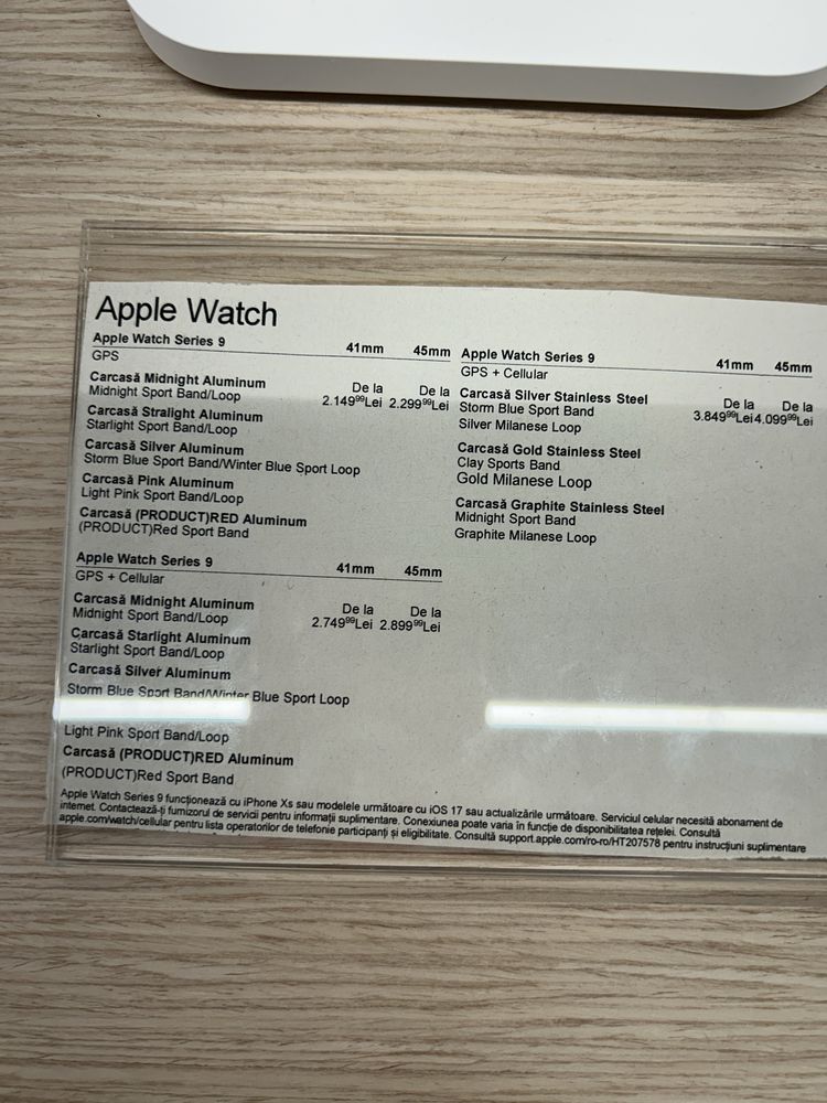 apple watch seria 9 gri