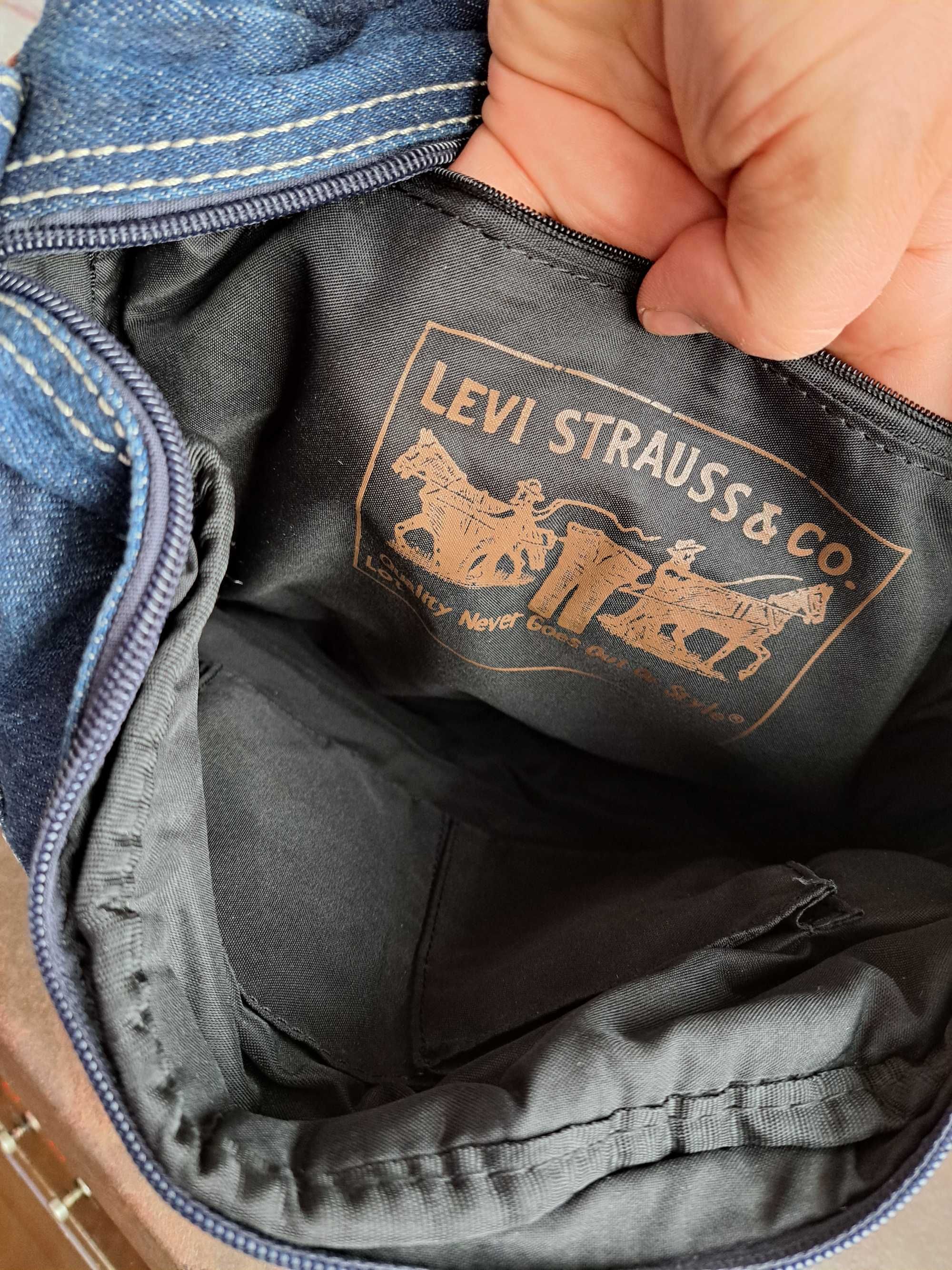 мъжка дънкова чанта,текстилна торба,Levi's