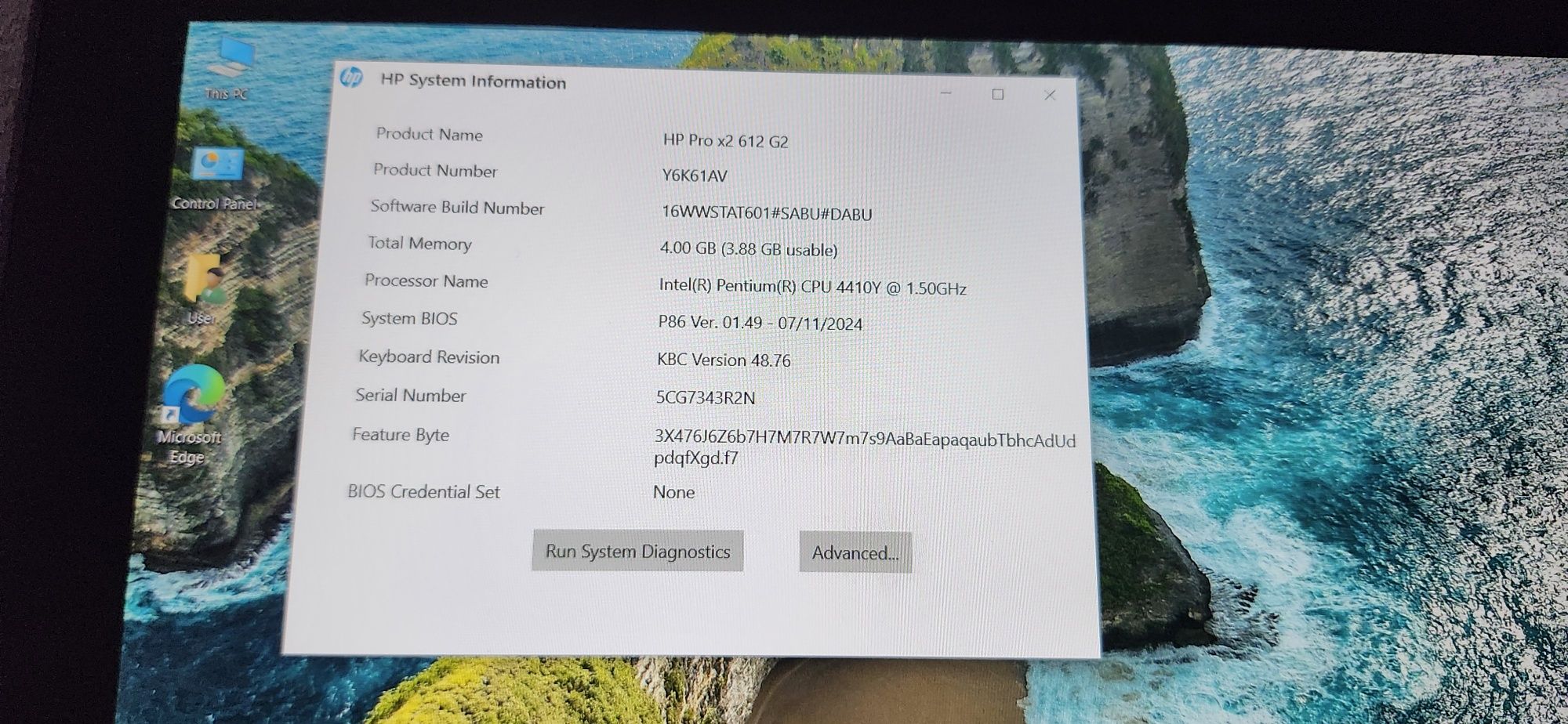 Tableta HP pro x2 612 G2