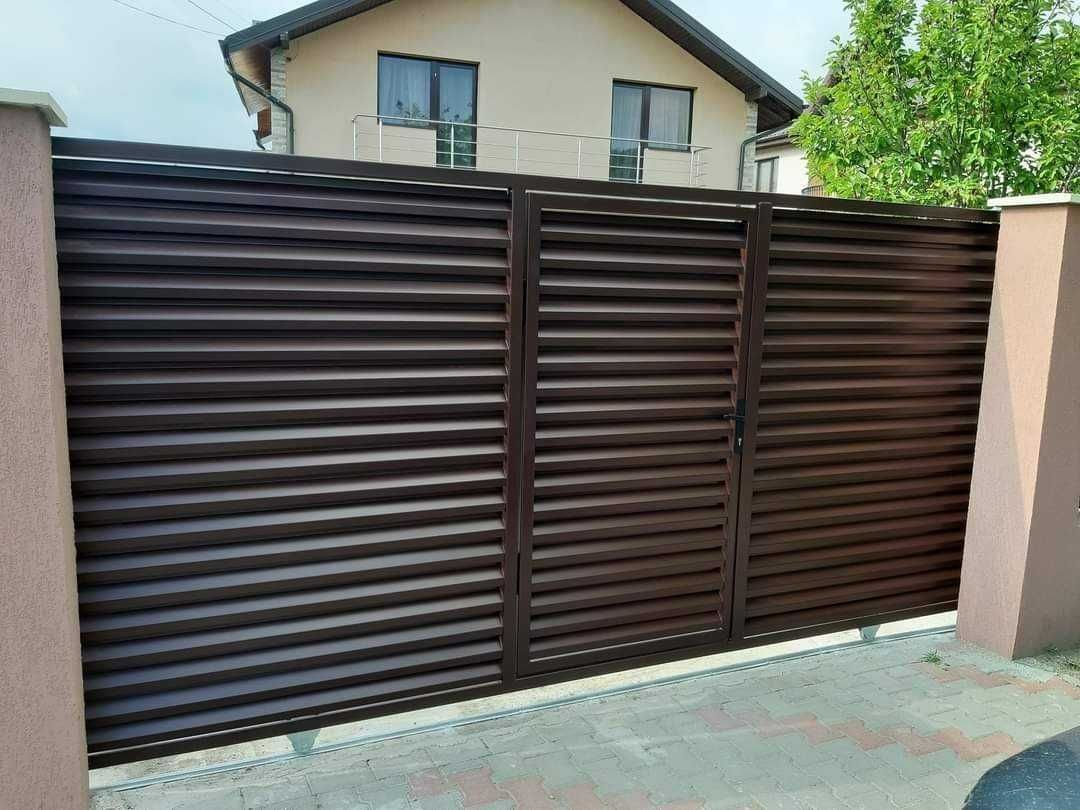 Garduri din panou stil jaluzele si alte tipuri de garduri