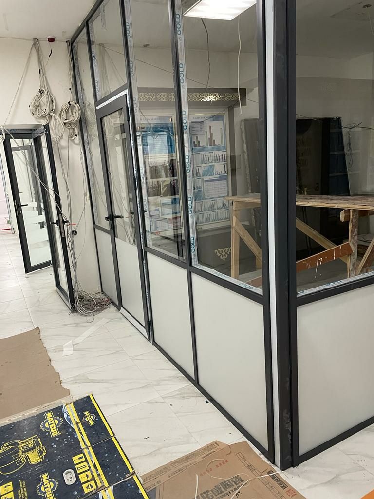 Изготавливаем алюминиевые окна двери витражи офисные перегородки