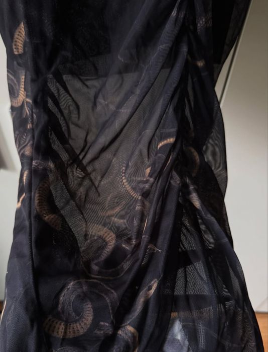 all saints midi asymetric skirt