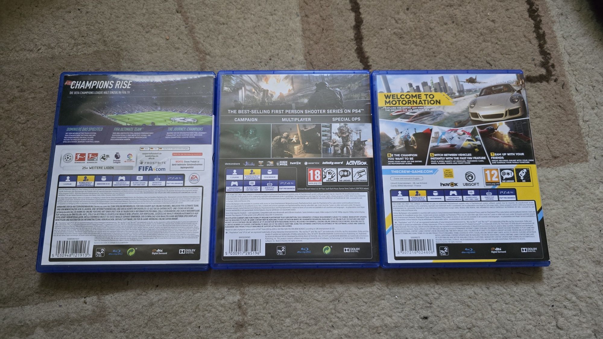 PS4 Игри Playstation FIFA Call of Duty Modern Warfare  The Crew 2
