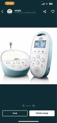 Sistem de monitorizare bebelus Philips AVENTDECT SCD560/00