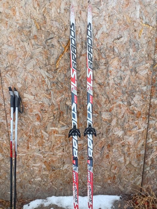 Лыжи LS Sport 180 с палками, новые