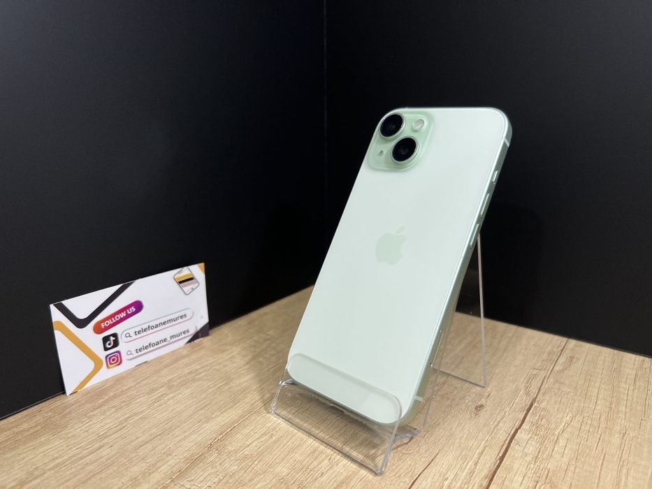 Iphone 15 128Gb Green Second-Hand Satisfăcător 3 ani garanție, Telefoa