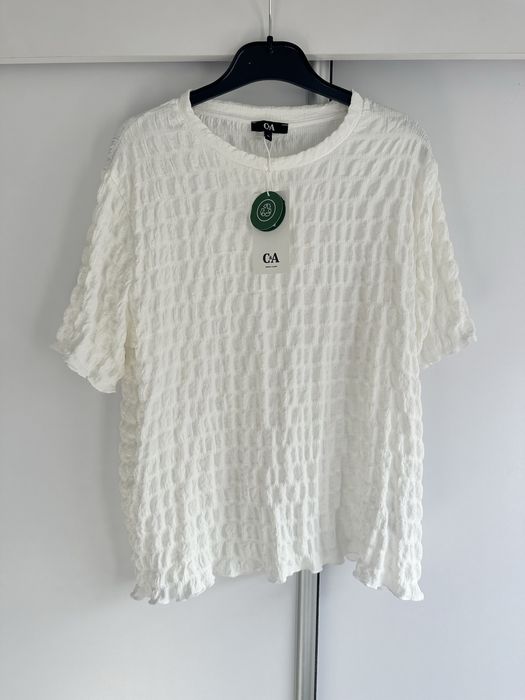 Bluza eleganta alba C&A noua, cu eticheta