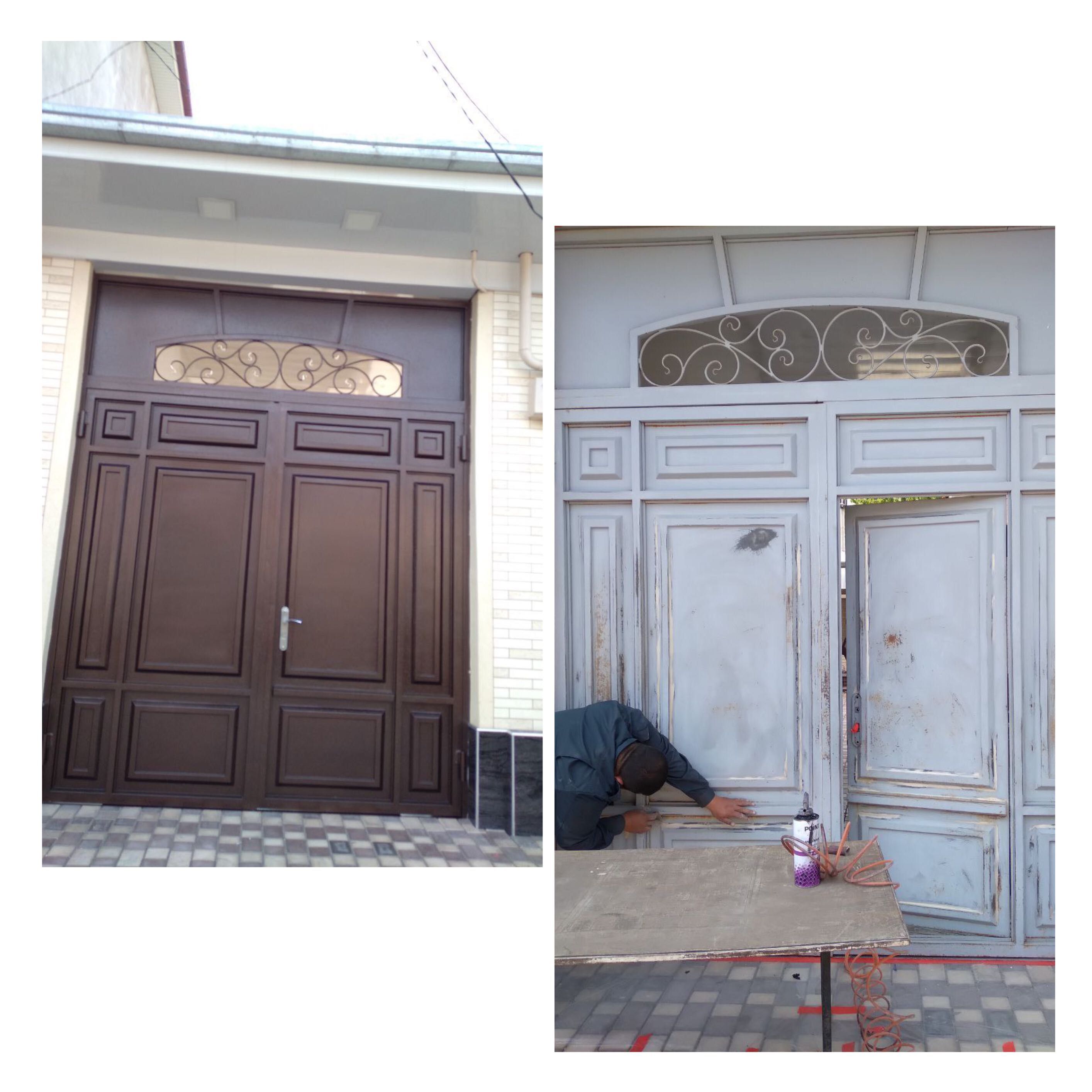 Покраска и реставрации ворот Darvoza boyash. Дарвоза боящ хизмати
