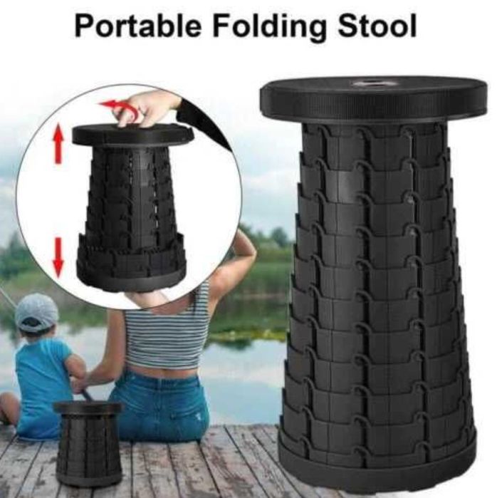 Scaun Extensibil cu pliere telescopica diverse culori negru rosu albas