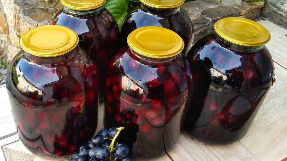 компот из винограда сорта Изабелла