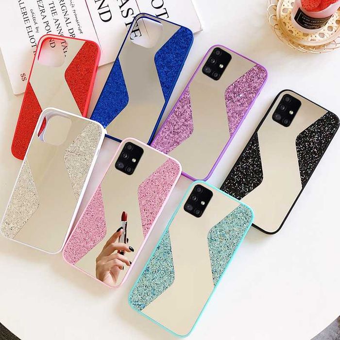 Husa oglinda cu sclipici pentru Samsung Galaxy S20 / S20 FE 5G