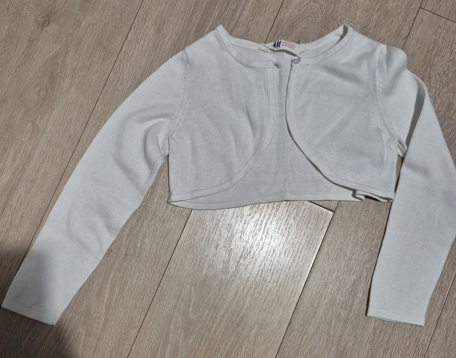 Rochiță elegantă 7-8 ani bleumarin cu buline aurii H&M
