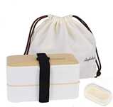 Кутия за обяд Bento Box, херметична, без BPA, 1200 мл, с прибори