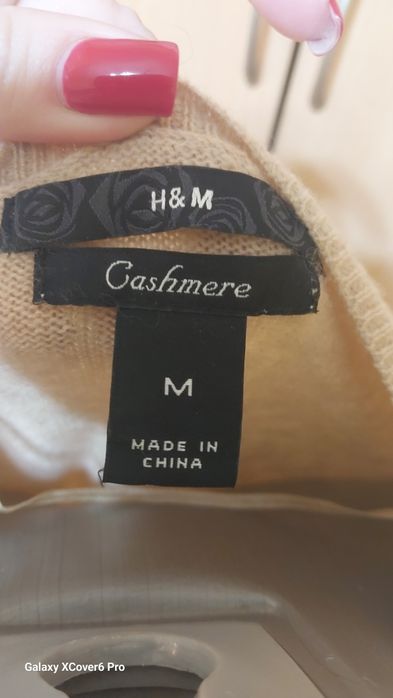 Пуловер H&M.100% кашмир, размер М/S
