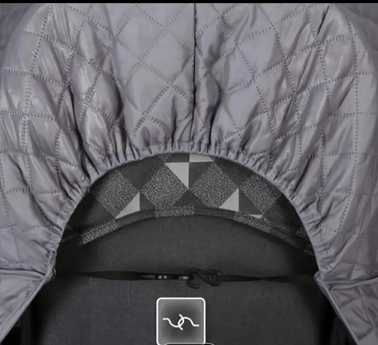 Плътен дъждобран за бебешка количка