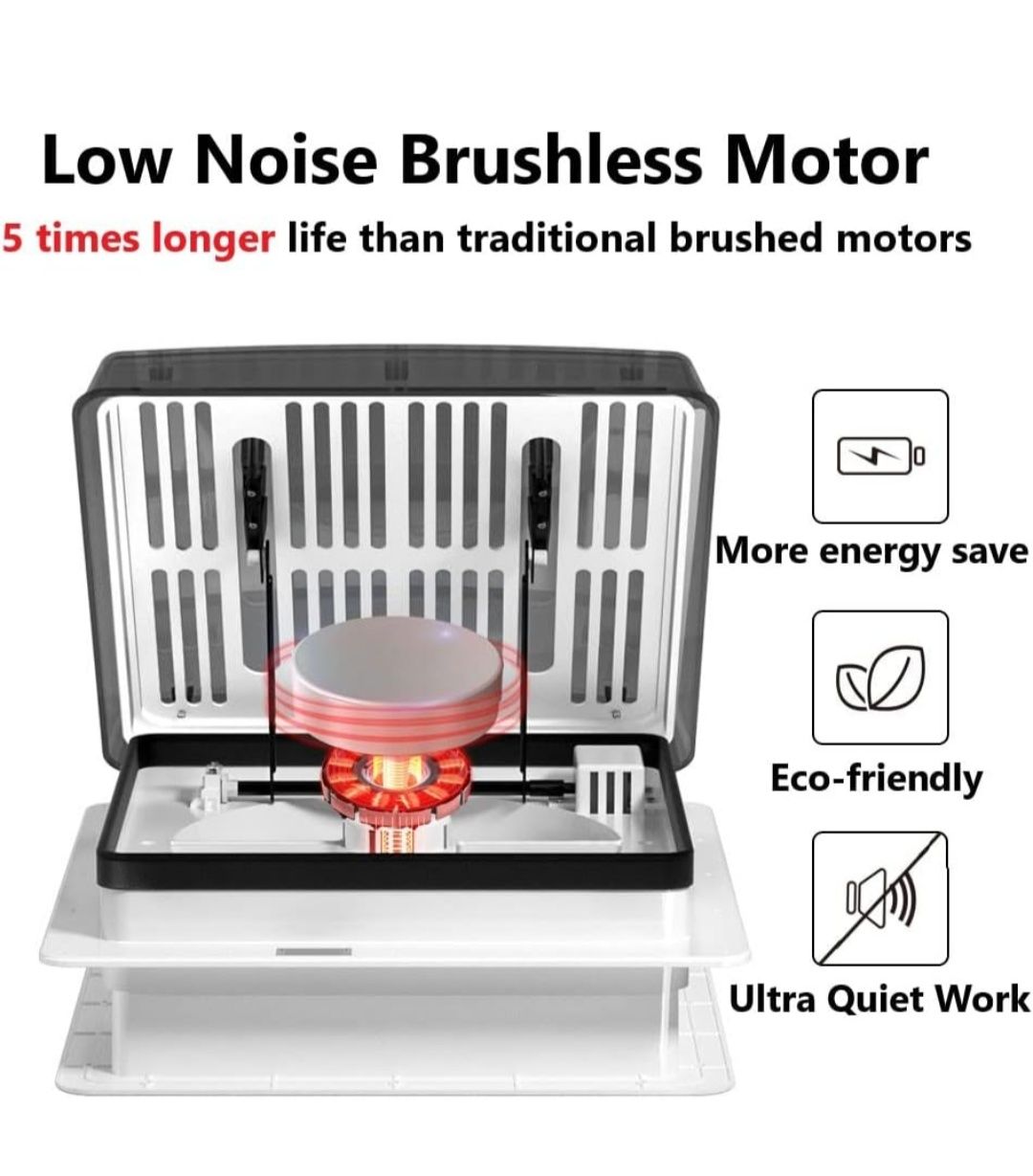 Ventilator Rulote Air Max 2012 – 12V pentru Rulote, Reversibil, Silenț